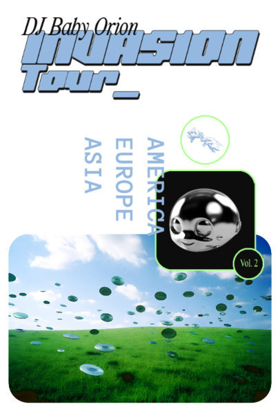 Poster Design Maker Featuring DJ Tour With a Y2K Style 5939