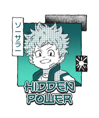 T-Shirt Design Maker Featuring an Anime-Themed Graphic