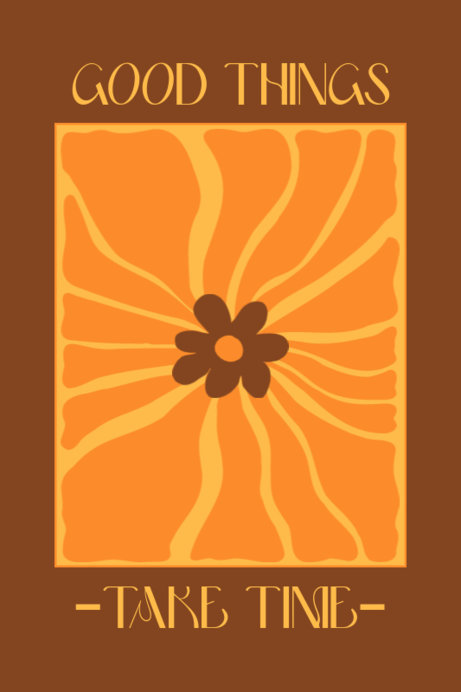 Placeit - Inspirational Poster Template Featuring a Floral Painting