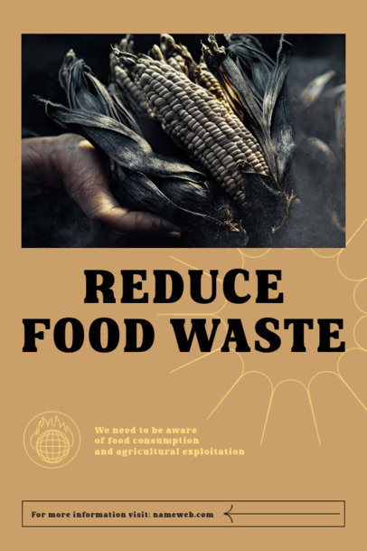 Art Print Creator Featuring a Text to Raise Awareness on Food Waste