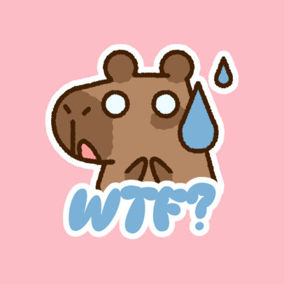 Twitch Emote Generator Featuring a Cartoonish Capybara Graphic