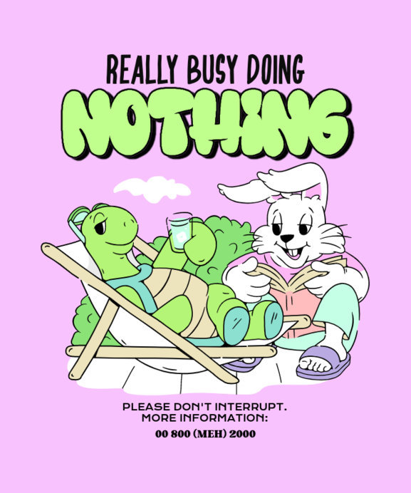 Placeit - Quote T-Shirt Design Creator Featuring a Turtle and a Rabbit ...