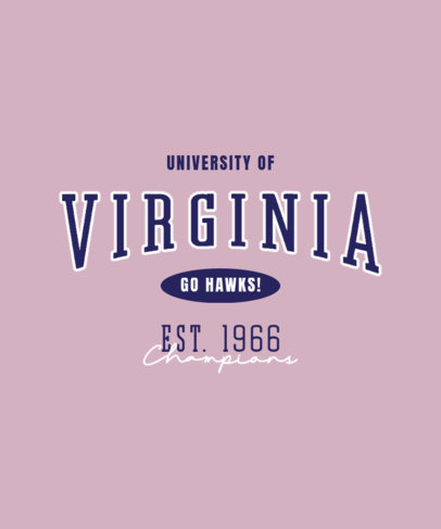 T-Shirt Design Maker for a College Team Champions