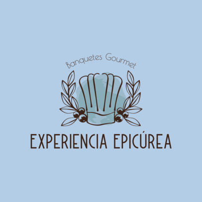 Logo Template for a Wedding Featuring a Catering Service Theme