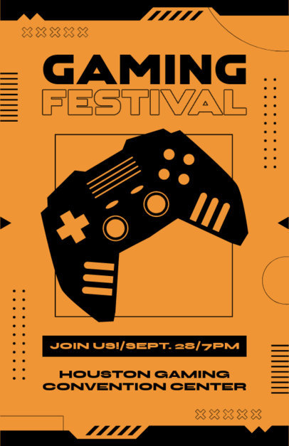 Gaming-Themed Flyer Maker for a Tournament Event