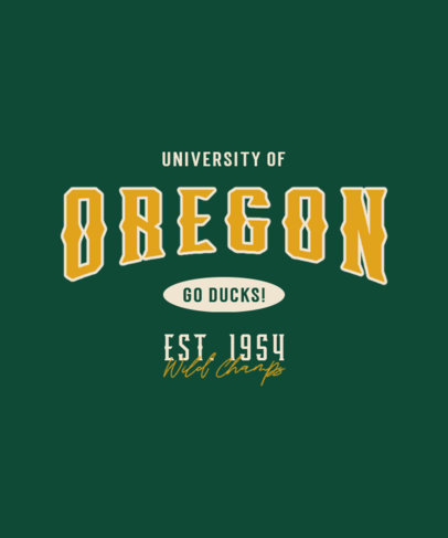 T-Shirt Design Generator for University Athletic Team