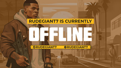 Twitch Offline Banner Maker Inspired by GTA