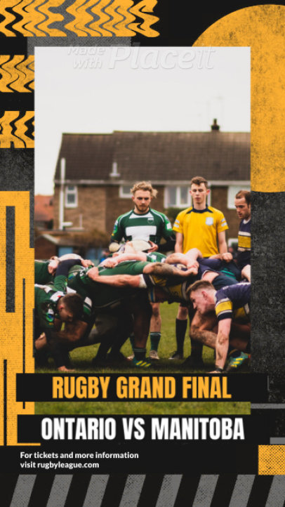 Rugby-Themed Instagram Story Video Generator for a Game Match Promo 2206c 6874