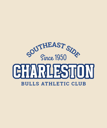College T-Shirt Design Creator for a Sports Club