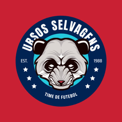 Soccer Team Logo Maker Featuring an Angry Bear Illustration