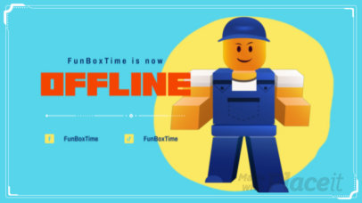 Twitch Screen Video Generator Featuring a Roblox-Inspired Theme 6720