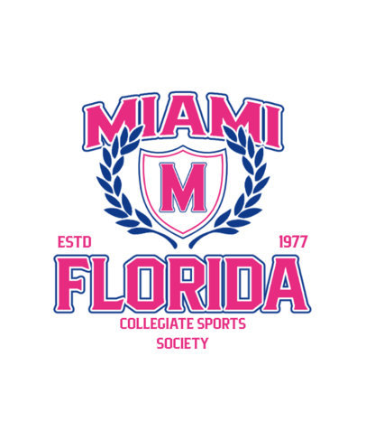 Varsity-Aesthetic T-Shirt Design Template for a Sports Society