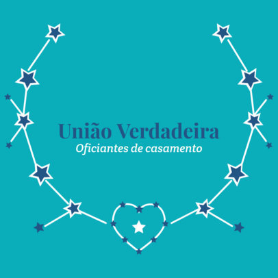 Wedding Logo Template for Marriage Celebrants