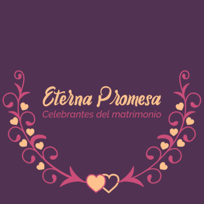 Online Logo Maker for Wedding Officiant Services With an Elegant Typeface