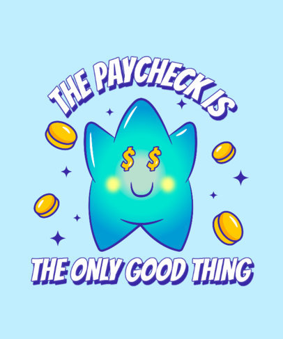 Gaming T-Shirt Design Creator Featuring a Graphic Inspired by Lumalee from Super Mario