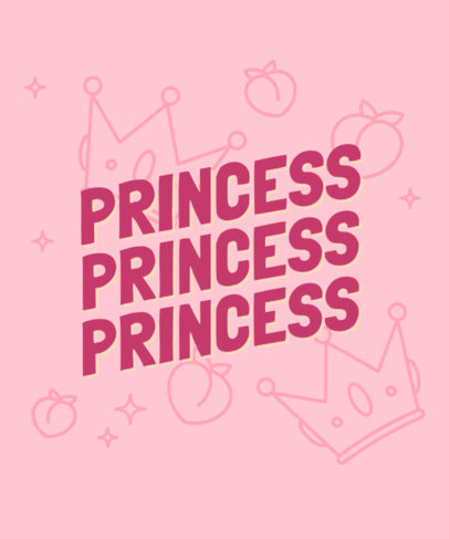 T-Shirt Design Generator Featuring a Theme Inspired by Princess Peach 4638l-5730