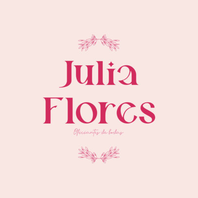 Online Logo Template for a Professional Wedding Minister Service