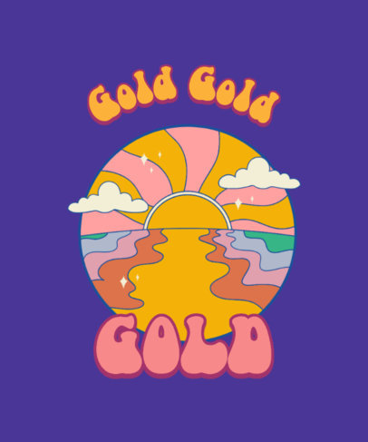 T-Shirt Design Creator Featuring Colorful Graphics and a Quote Inspired by Harry Styles 5716f