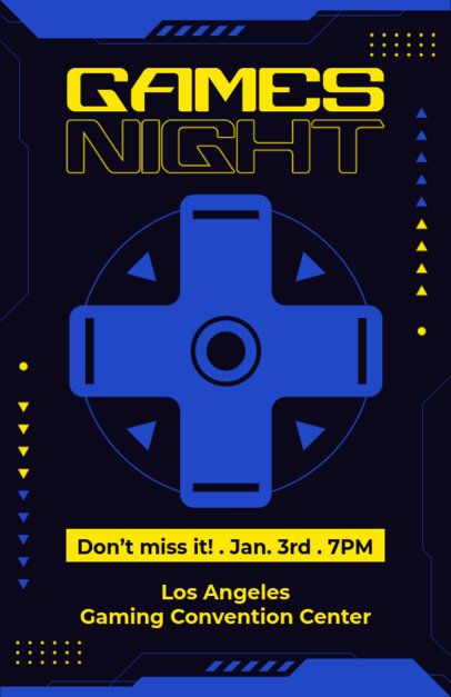 Online Flyer Creator to Promote a Gaming Night Tournament