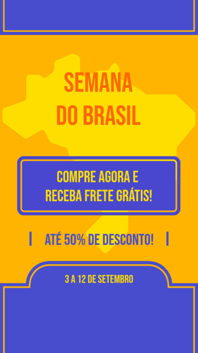 Instagram Story Maker with an Attractive Discount for Semana do Brasil