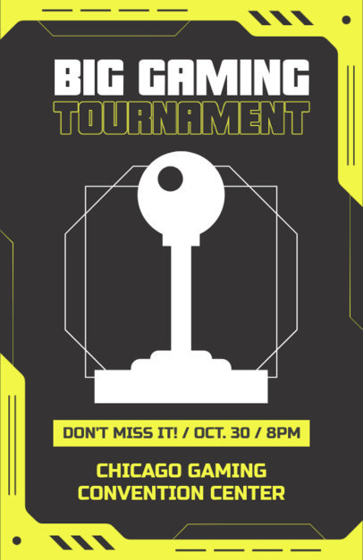 Online Flyer Generator to Promote a Big Gaming Tournament Event