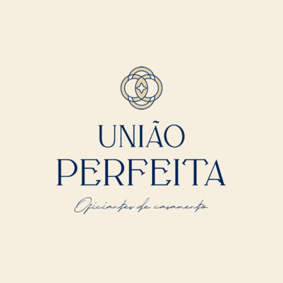 Logo Generator for a Wedding Minister with Vow Rings