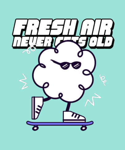 Elemental-Inspired T-Shirt Design Maker Featuring a Quote