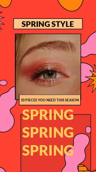 Instagram Story Video Maker Featuring Animated Text for a Fashion Influencer's Tips 6828