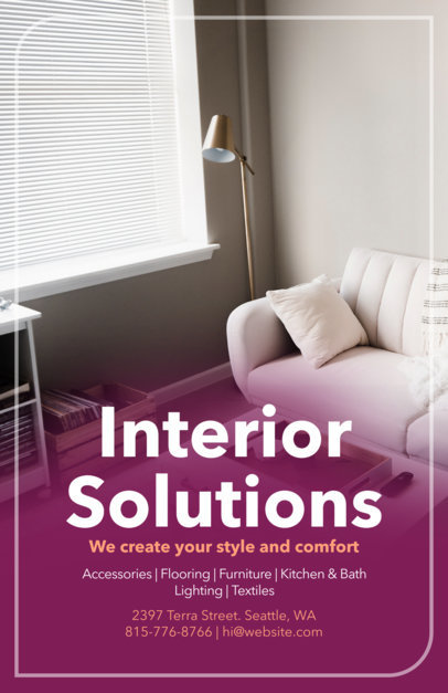 Flyer Maker for Interior Design Flyers