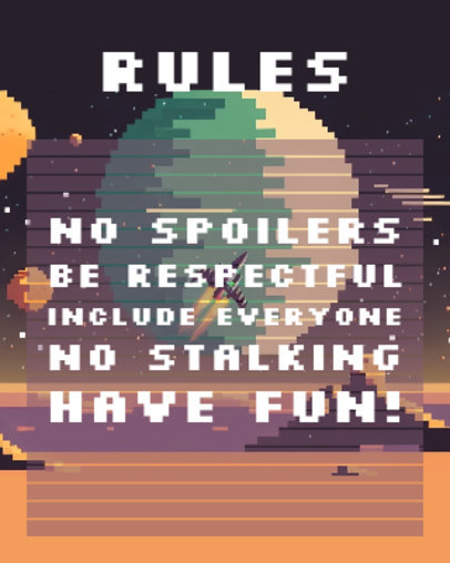 Info Panel Maker for Twitch Streamers Featuring Gaming Rules