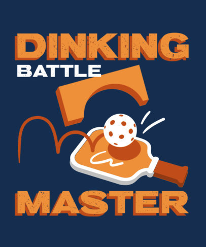 T-Shirt Design Creator with a Pickleball Bouncing on a Paddle 5737b