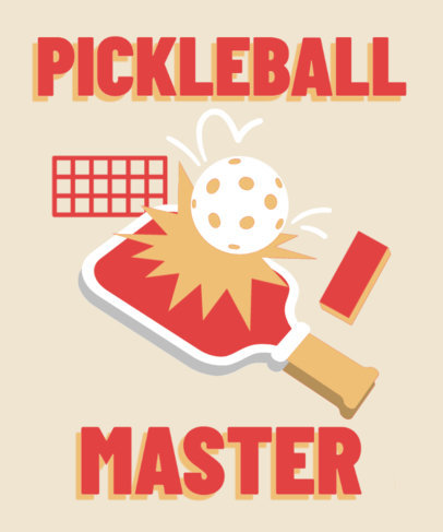 T-Shirt Design Generator for a Pickleball Team with Illustrated Graphics 5737c