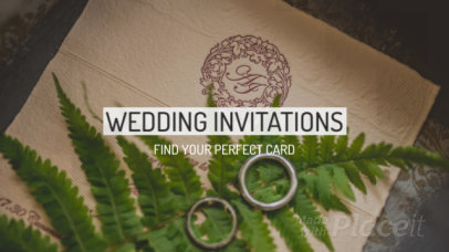 Slideshow Video Creator to Promote Printed Wedding Invitations