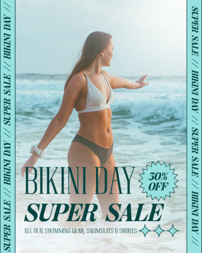 Instagram Post Generator to Promote a Swimwear Discount