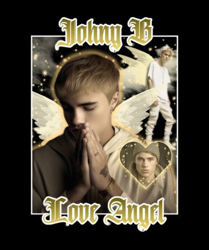Musician-Themed T-Shirt Design Maker Inspired by Justin Bieber 5955