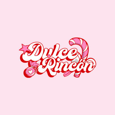 Online Logo Creator for a Candy Store With Colorful Graphics