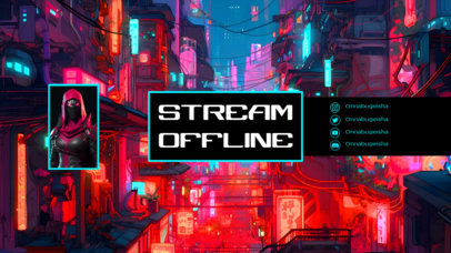 Twitch Offline Banner Maker Featuring a Theme Inspired by Fortnite