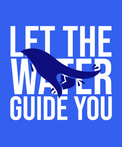 Water-Themed T-Shirt Design Creator Inspired by Elemental 5507g-5747