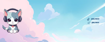 Kitty-Themed Twitch Profile Banner Generator With a Pastel-Colored Layout
