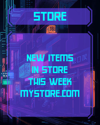 Placeit - Twitch Info Panel Template for a Store Section Featuring a ...