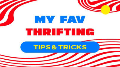 Intro Video Generator Featuring Tips and Tricks for Thrifting Shopping 6834