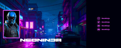 Futuristic Twitch Banner Creator Featuring a Fortnite-Inspired Style