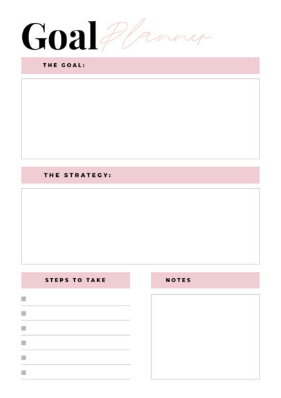 Goal-Themed Planner Design Maker With a Minimalist Style 6439 el1