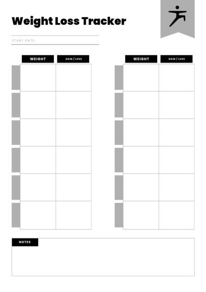 Planner Design Maker for a Weight Loss Tracking 6454 el1