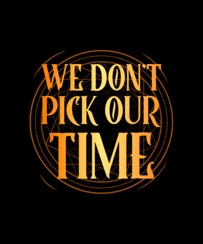 Cool T-Shirt Design Template Inspired by a Disney Film 