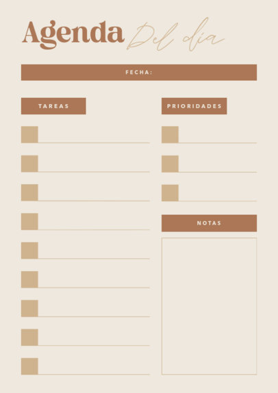 Minimalist Planner Design Generator for Daily Activities 6436a-el1