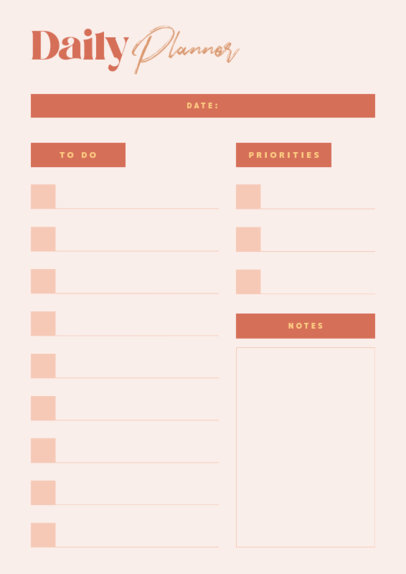 Planner Design Generator Featuring a Modern Layout and a To-Do List 6436e-el1