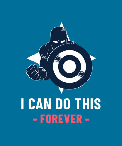 Superhero-Themed T-Shirt Design Creator Featuring a Marvel-Inspired Character