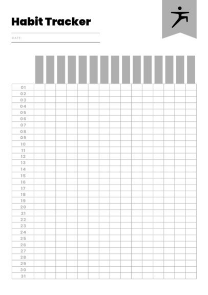 Monthly Planner Design Maker for a Habit Tracker 6453 el1