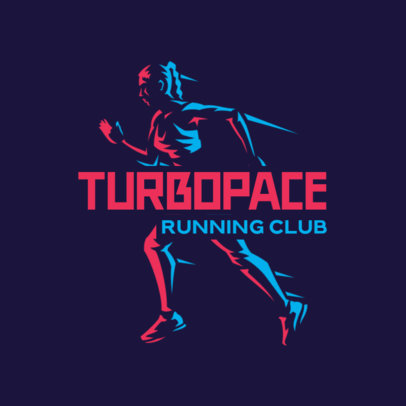 Running Logo Maker for a Sports Marathon Club